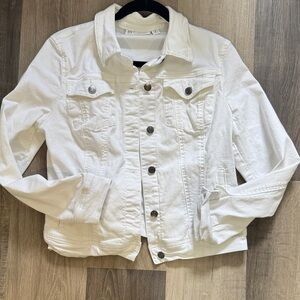 New York & Company Cream Jacket Size :M